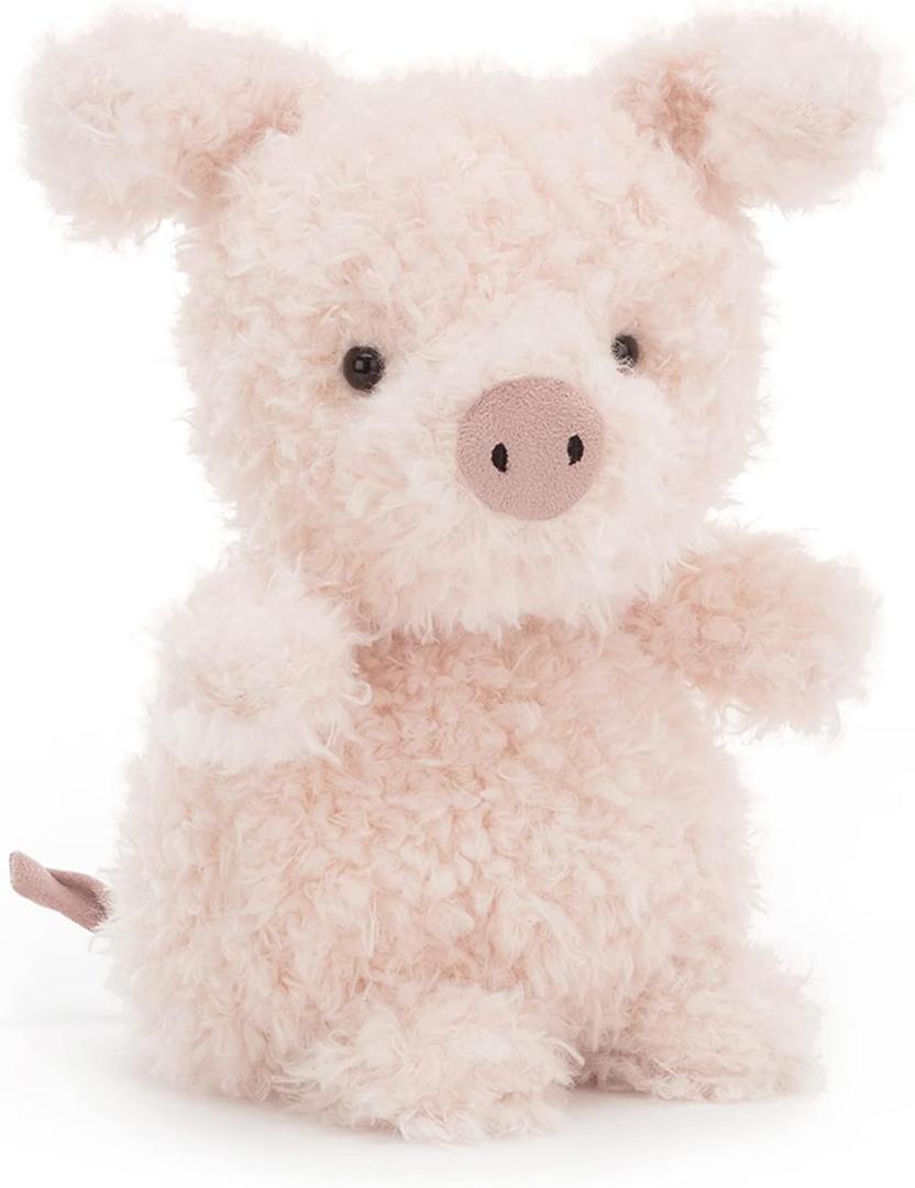 Jellycat Little Pig Stuffed Animal, 7 inches - Farmyard Plush Toy - Classic Children's Gift