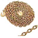 G80 Trailer Chains with Hooks - 5/16In25Ft Log Chain, 4,900 Lbs Towing Accessories for Transporting