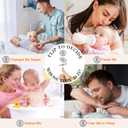 Mother's Day New Mom Gifts for Women After Birth, Baby Shower Gifts Basket - First Time Mom Postpartum Essentials, Gender Neutral Newborn Gifts Sensory Toys Cotton Lovey