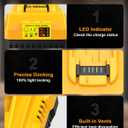 DCB112 20V MAX Battery Charger Replacement for Dewalt Battery Charger, Compatible with Dewalt 12V-20V Battery