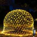 Outdoor Christmas Lights, 360 LED Sturdy Net Lights, 12x5Ft Outdoor String Lights, 8 Modes & Waterproof, Christmas Decoration for New Year, Bushes, Gardens, Lawns, Patio Decor - Warm White