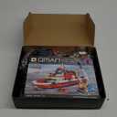 Rescue Fire Boat Building Set, Compatible with Lego City Fire Rescue Boat Building Blocks Toy Set Collection, STEM Toy Gift for Kids 6-12+, Boys and Girls, 588 Pieces