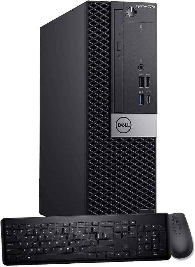 Dell OptiPlex 7070 SFF Desktop Computer PC, Intel 8 Core i7-9700 3.0GHz up to 4.70GHz,32GB DDR4 Ram New 1TB NVMe M.2 SSD,AX210 Built-in WiFi 6E,Windows 11 Pro, Wireless Keyboard & Mouse