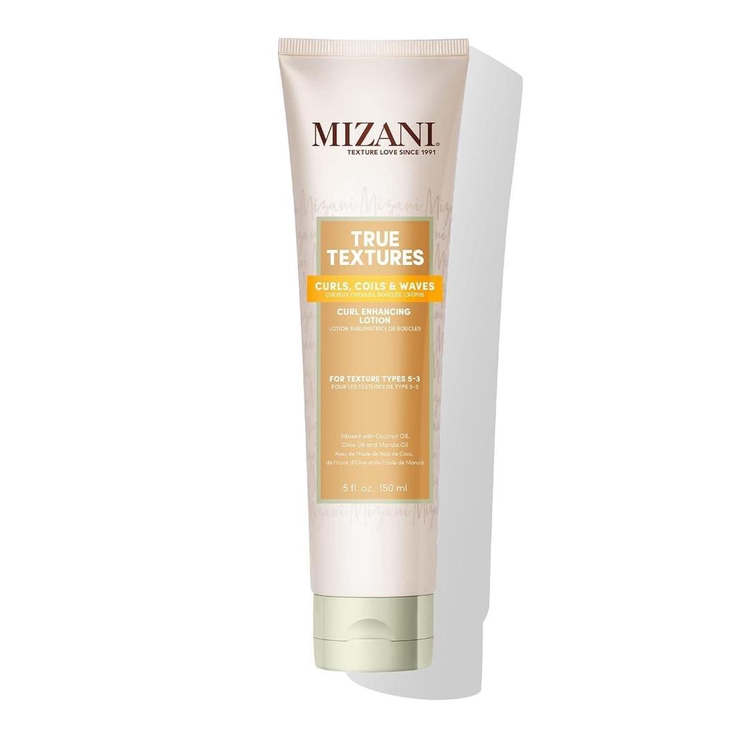 Mizani True Textures Curl Enhancing Lotion - Leave In Curl Cream for Curly Hair with Coconut Oil & Olive Oil, Frizz Control, Adds Hair Shine, No Drying Alcohols, Paraben-Free