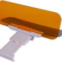 runmade 2Pcs Car Sun Visor Day and Night Shade Windshield Anti-Glare Blocker HD Driving Visor Glare Sun Shield Tinted Extension