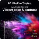 LG 32UR500K-B Ultrafine 32-inch 4K UHD (3840x2160) Computer Monitor HDR10 Built-in Speaker x2 OnScreen Control Reader Mode Flicker Safe Borderless Design HDMIx2 DisplayPort Black