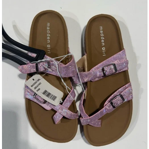 Madden girl, glittery Pink Sandals NWT (3)