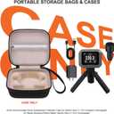 Carrying Case for Garmin Xero C1 Pro Chronograph Ballistic Range Shooting, Custom-Insert Storage Holder with Mesh Pocket for USB Cable, Charging Adapter (Brown)