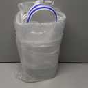 2 Pcs 5.5 LB Rice Storage Container, Airtight Cereal Flour Dispenser with Pouring Spout & Measuring Cup, Kitchen Plastic Clear Dry Food Storage Bin for Grain Oatmeal Snacks Pet Dog Food