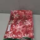 PAVILIA Christmas Throw Blanket | Red Snowflake Christmas Fleece Blanket | Soft, Plush, Warm Winter Cabin Throw, 50x60 (Red/White Snowflake)