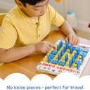 Melissa & Doug Flip-to-Win Portable Wooden Travel Game Board with 25 Flaps & 7 Double-Sided Memory Game CardsAnimals, Colors, Fruits, Shapes & Much MorePreschool Toys for Kids Ages 5+