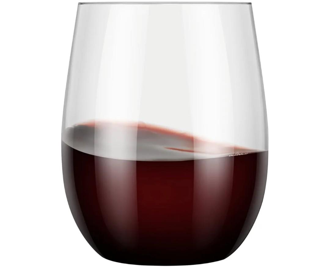 48 Stemless Plastic  Glasses - 12oz Clear Disposable Party Cups for Parties - Tumblers