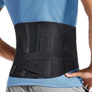 Adjustable Back Brace for Lower Back Pain & Sciatica Relief - Unisex Lumbar Support Belt for Herniated Disc, Posture Correction, Breathable Design for Work, Sports (B92,XXX-Large)