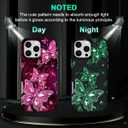 2 x Hekodonk for iPhone 16 Pro Max Case,Compatible with MagSafe,Glow in The Dark Full Body Rugged Protection Slim Shockproof Glossy Stylish Women Girls Case for iPhone 16 Pro Max 6.9 inch,Hot Pink