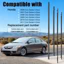 4Pcs Weatherstrip Window Moulding Trim Seal Belt Compatible with 2006-2011 Honda Civic Replace# 72460-SNA-A01 72410-SNA-A01