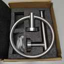 Siyzda Bathroom Hardware Set 2 Pieces Towel Ring and Toilet Paper Holder 304 Stainless Steel Hand Towel Holder and Towel Hanger Wall Mounted (Brushed Nickel)