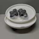 8 Packs Plant Caddy with Wheels 11.8" Plastic Rolling Plant Stands Heavy-Duty Plant Dolly with Casters Indoor Outdoor Wheeled Plant Roller Base Large Planter Saucers Plant Mover (White)