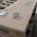 KEIKI Full Size Loft Bed with Movable Desk, Storage Shelf, Storage Stairs, Wood Bedframe, Espresso