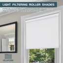 Cordless Roller Shades VELAFORM (30" W x72 H, White), Spring Retract