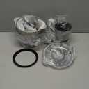 KOIOS Food Processor, 500W Electric Food Chopper with 2 Bowls (8 Cup+8 Cup) & 2 Bi-Level Blades&, Small Electric Grinder Meat Processor for Nuts, Meat, Onion, Garlic, Baby Food, Black