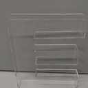 Ledido 10 Acrylic Letter Charcuterie Board Box, Reusable Fillable Serving Tray for Candy Cake Fruit Snack, Easy-Clean Acrylic Charcuterie Tray for Birthday Anniversary Party Decorations, Letter E