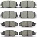 4 pcs Ceramic Disc Brake Pads Front & Rear Fit For Mazda CX-5 2016-2022