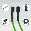 PWACCS Pressure Washer Hose for Power Washer 3600 PSI Kink Resistant Pressure Washing Extension Hose 50 FT x 1/4" Universal Electric Power Wash Hose for Replacement Compatible with M22 Fittings