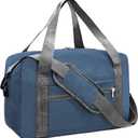 For Spirit Airlines Personal Item Bag 18x14x8 in Underseat Carry-on Luggage foldable Travel Duffle Bag for Airplanes (30L, Navy)