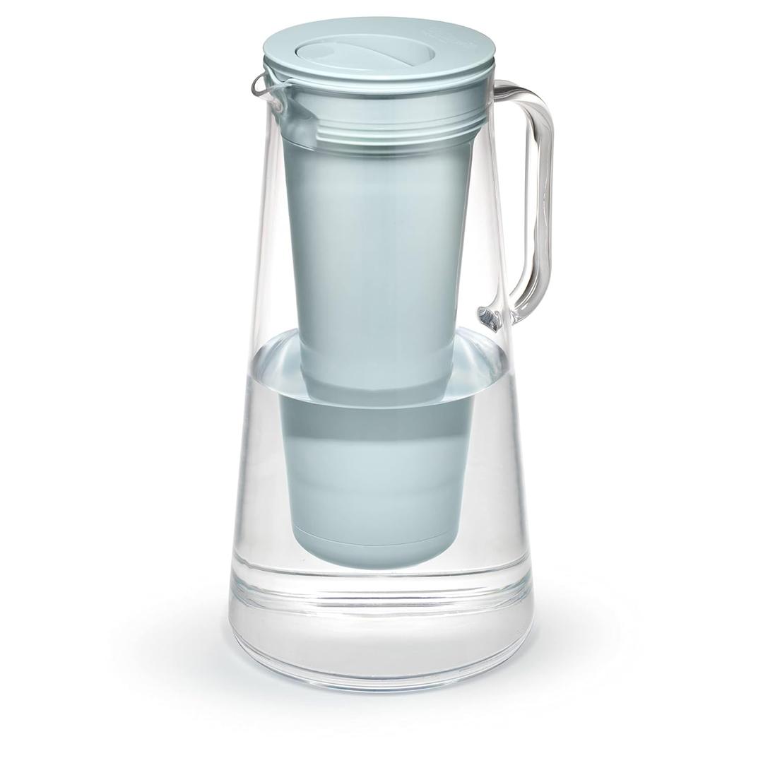 LifeStraw Home Water Filter Pitcher, 10-Cup, Seafoam, BPA Free Designed for Everyday Protection Against Bacteria, Parasites, Microplastics, Lead, Mercury, PFAS and a Variety of Chemicals
