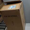 ALLGOT Outdoor Pendant Light Fixtures, Exterior Hanging Lantern Porch Light, Black Hanging Lamp Farmhouse Exterior Chandelier Ceiling Mount for Porch, Patio, or Entryway (Black, 18.97 Inch Height) (Black-Seeded Glass)