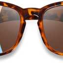 OPTOFENDY Progressive Sunglasses for Women, Square Reader Sunglasses with Spring Hinge, UV400 Protection Reading Sunglasses 2.50x (Tortoise)