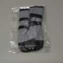 2 Pcs Dog Paw Wound Recovery Boots Non-Slip Dog Protector Boots for Injured Paw Breathable Soft Pet Shoes for Wound Care Outdoor Walking(L,Gray)