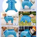 CuteBone Shark Costume Dog Pajamas, Stretchy Spandex Crystal Velvet Sleepwear Coat for Small Dogs, Soft & Warm Pet Outfit Clothes for Cold Weather, Cozy Pullover Design COSP07 XL