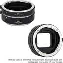 JJC Z Mount Auto Focus Macro Extension Tube Ring Set for Nikon ZR Z5II Z6III Z50 II Z50II Zf Z8 Z9 Zfc Z6 III II Z6II Z7II Mirrorless Camera & Nikon Z Mount Lens, Great Tool for Macro Photography