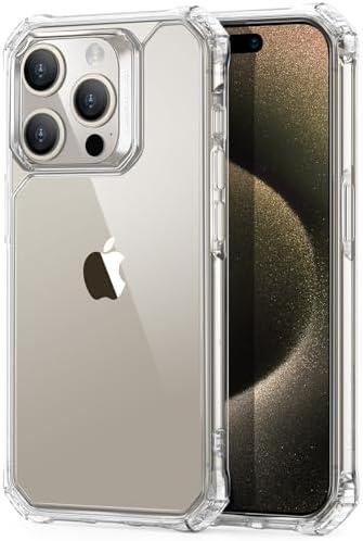 ESR for iPhone 15 Pro Max Case, Military-Grade Protection with Shock-Absorbing Corners, Scratch-Resistant and Anti-Yellowing Acrylic Back, Slim Protective Phone Case, Air-Armor Series, Clear