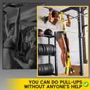 HOXWC Pull Up Assistance Bands, Adjustable Heavy Duty Resistance Band for Pull Up, 3 Pull Up Bands, Comfortable Fabric Feet/Knee Rest, Assistance Bands for Pull-Up, Home Fitness, Body Stretching