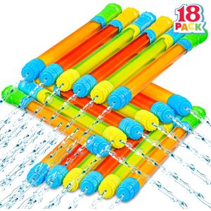 JOYIN 18 Pack 16.5'' Water Gun, Blaster Squirt Guns, Bulk Summer Outdoor Swimming Pool, Backyard, Beach Water Game Fighting Play Pool Toys