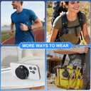 2026 UpgradedSUPERONE 4-in-1 Wearable Bluetooth SpeakerHang Clip, Wrist Watch, Hang Hook & MagSafe StandHi-Fi Sound TWS Portable Wireless Mini Speaker, IPX7 Waterproof for Work, Running & Outdoors