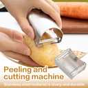 Vegetable Peelers for Kitchen, Multifunction, Easy to handle, easy Julienne and precise peeling (2-in-1 peeler)