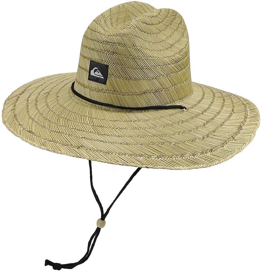 Quiksilver Men's Pierside Lifeguard Beach Sun Straw Hat (Large-X-Large, Natural)