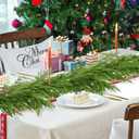 9 Ft Christmas Norfolk Pine Garland Real Touch Artificial Faux Greenery Christmas Garland Decorations for Home Mantle Table Fireplace Stairs Door Indoor Outdoor Holiday Decor