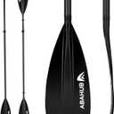 Abahub 1 x 4 Section Carbon SUP Paddle/Kayak Oar, Adjustable Stand up Paddleboard Paddles, Lightweight Carbon Shaft Black Plastic Blade