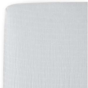 Little Unicorn Premium Crib Sheet | Breathable & Super-Soft Muslin Fabric (White)