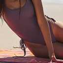 Women's Sexy One Piece Bathing Suit Tummy Control Swimsuit (M)