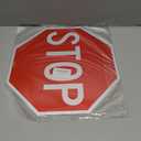 2-pack Stop Signs Red Stop Signage Aluminum Traffic Sign Warning Sign with 2 Pre-drilled Mount Holes, 30 X 30 cm