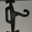 Tough Hook Original Multipurpose Heavy Duty Hanger, USA Made, Anti-Slip, 200 lb Capacity, Ideal for Tactical Gear, Body Armor, Scuba, Fitness Vests, 1 Black Plastic Piece (Pack of 1 (Standard))