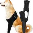 Suitical Recovery Sleeve for Dogs - Interchangeable, Single Sleeve Front Leg Protection for Post-Surgery, Hot Spots, or Skin Issues - Breathable, Machine Washable - L Black - Chest: 25.2-33.1 in