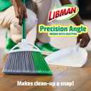 Libman FlexTech Broom with Dustpan Combo Set for Sweeping Indoor and Outdoor Floors, Pet, Dog Hair Broom, 55 Precision Angle Broom, 3 Piece Handle, 11" Wide, 10.25" Wide Dust Pan