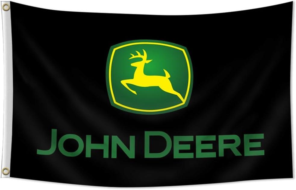 John Flag Deere Banner Flags,3x5 Feet with 2 Brass Grommets for College Dorm Decor, Outdoor, Gift, Indoor, Garage, Home,House