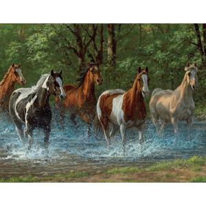 Springbok 500 Piece Jigsaw Puzzle Summer Creek Multi, Large/18 x 23.5"
